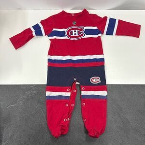Montreal Canadiens NHL Uniform Sleeper Baby Pyjama 6/9 months